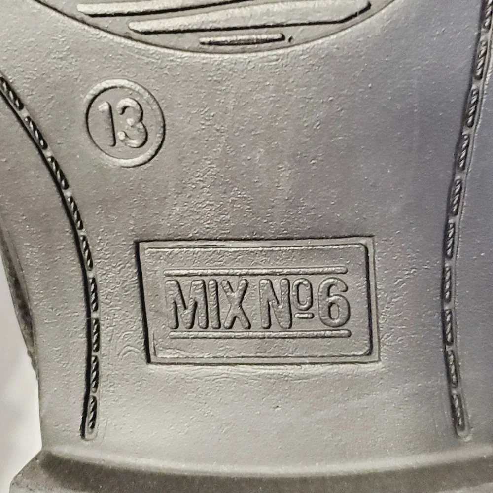Mix No. 6 Buckley Kids Black Lace Up Dress Shoes Plain Toe Size 13M 8726036